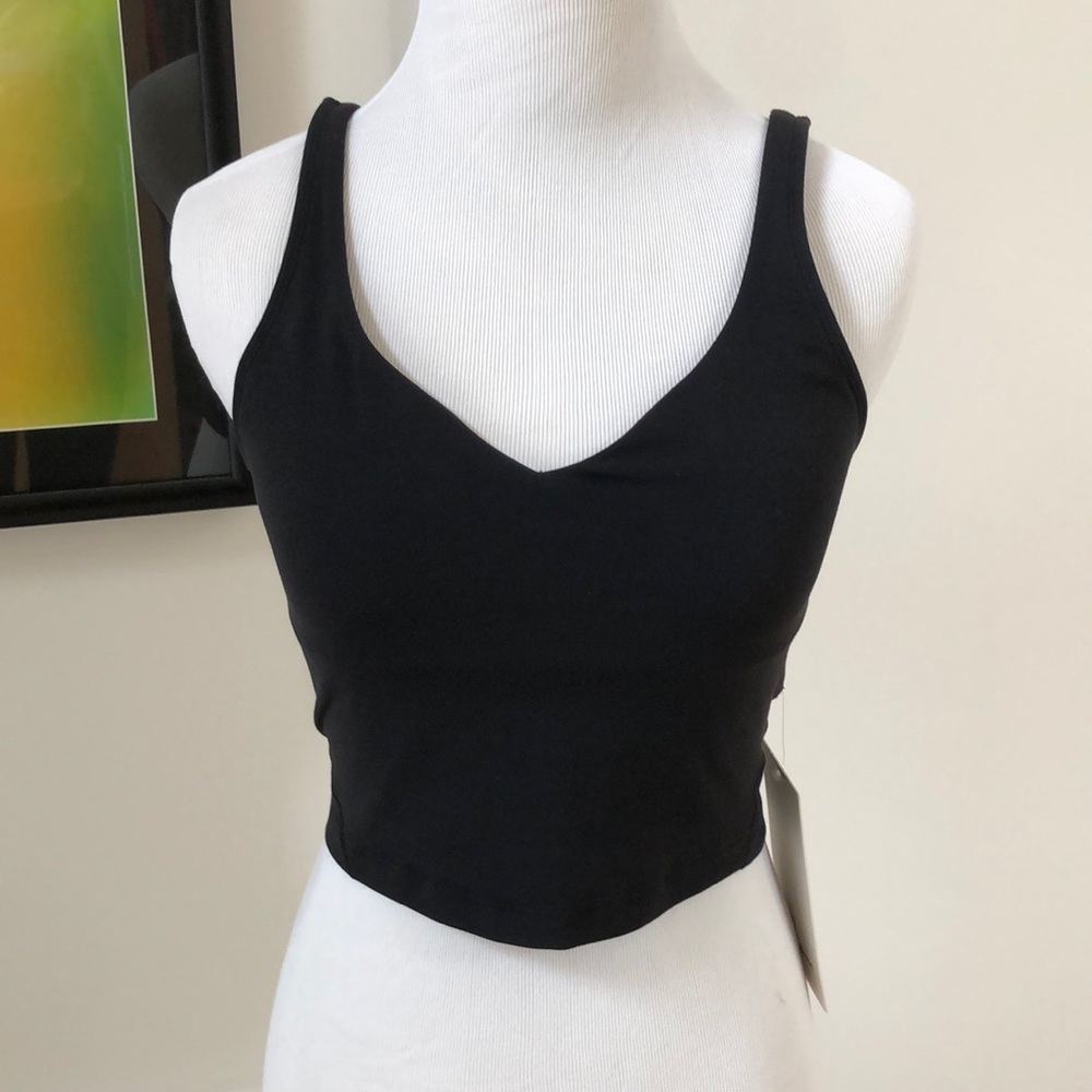 Align tank top crop black size 6